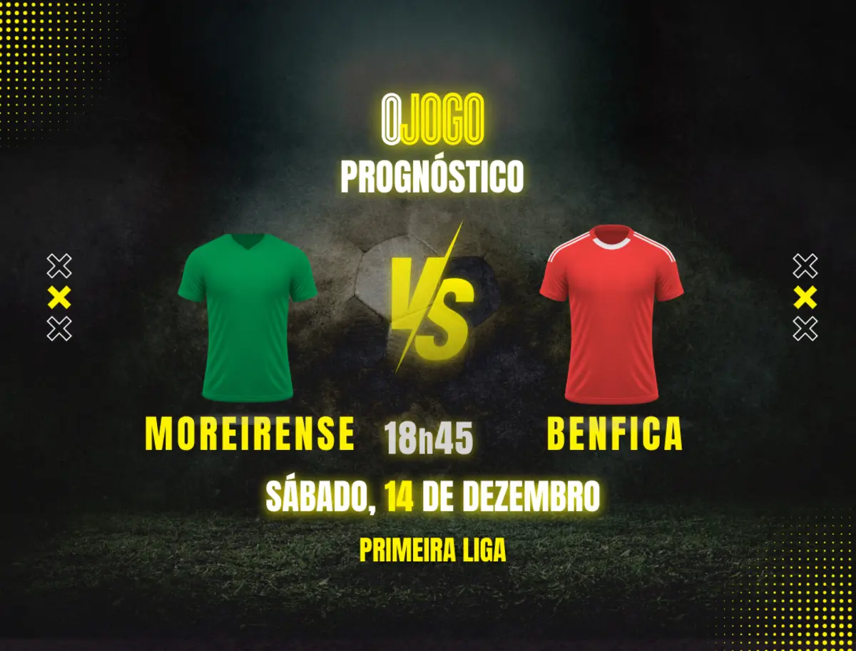 Imagem de contexto do artigo Prognóstico Moreirense vs Benfica: Dicas e Odds para a Primeira Liga