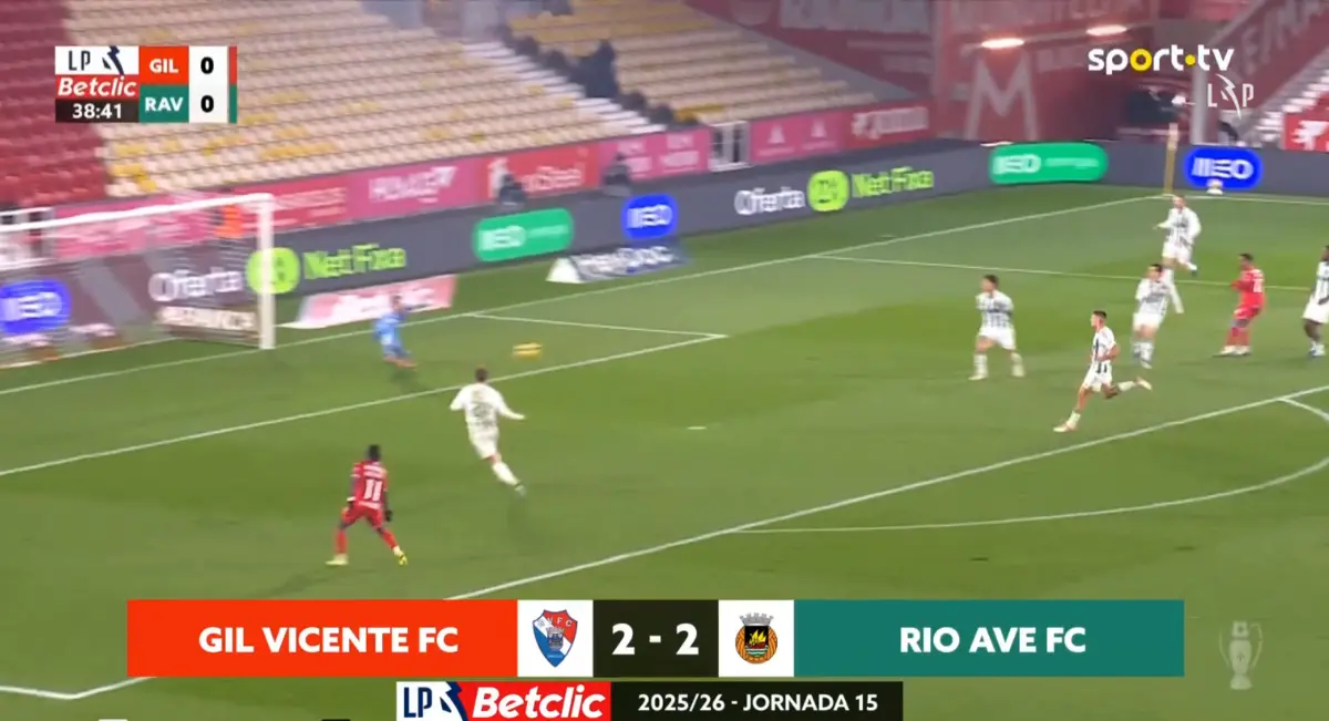 Imagem de contexto do artigo Veja os quatro golos do empate entre Gil Vicente e Rio Ave
