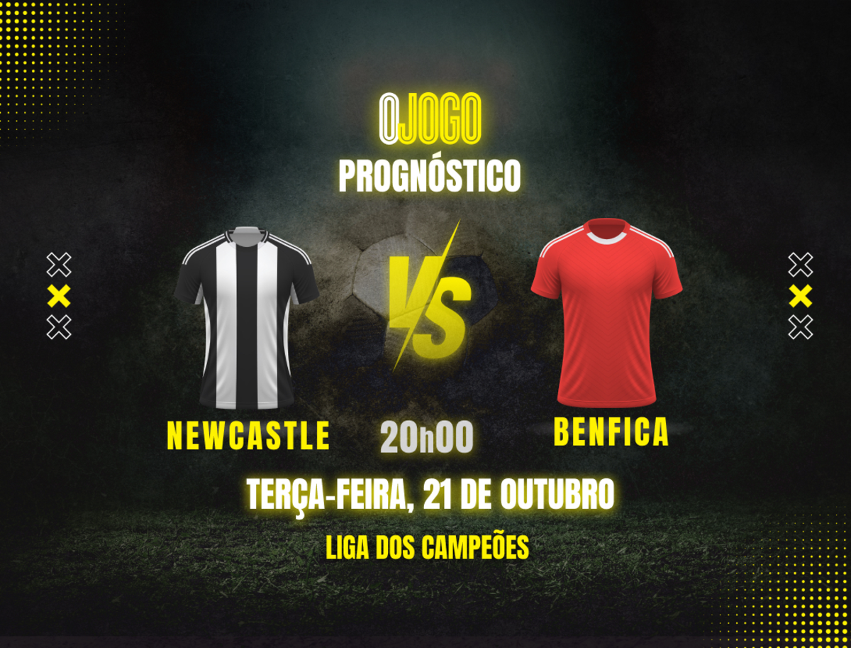Imagem de contexto do artigo Prognóstico Newcastle vs Benfica: Dicas e Odds para a Champions