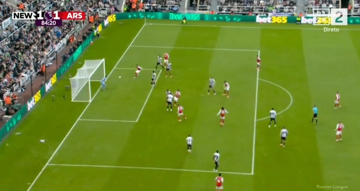 Imagem de contexto do artigo Mikel Merino faz empate no Newcastle-Arsenal. Eis o golo