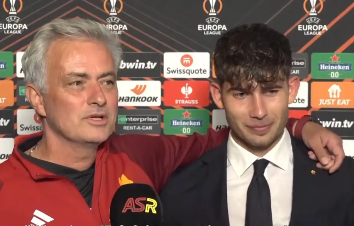 Imagem de contexto do artigo Mourinho estreou Francesco D'Alessio na Roma e chamou-o à flash interview: ora veja