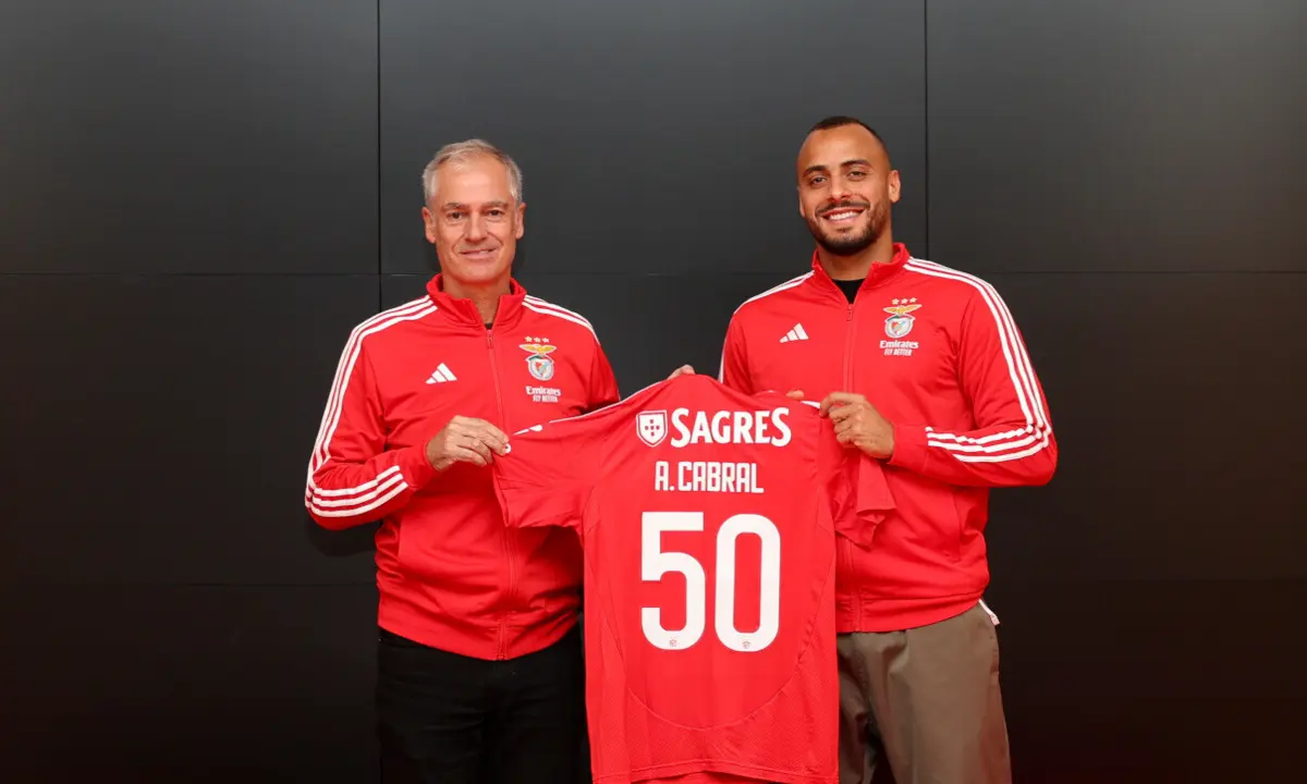 Rui Águas e Arthur Cabral (Créditos: Sport Lisboa e Benfica)