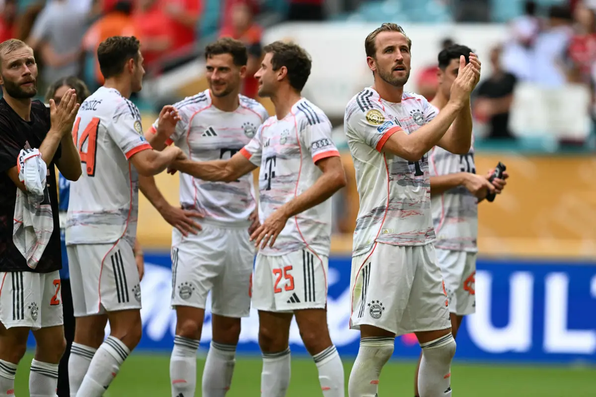 Harry Kane marcou dois dos quatro golos do Bayern frente ao Flamengo (créditos: AFP)