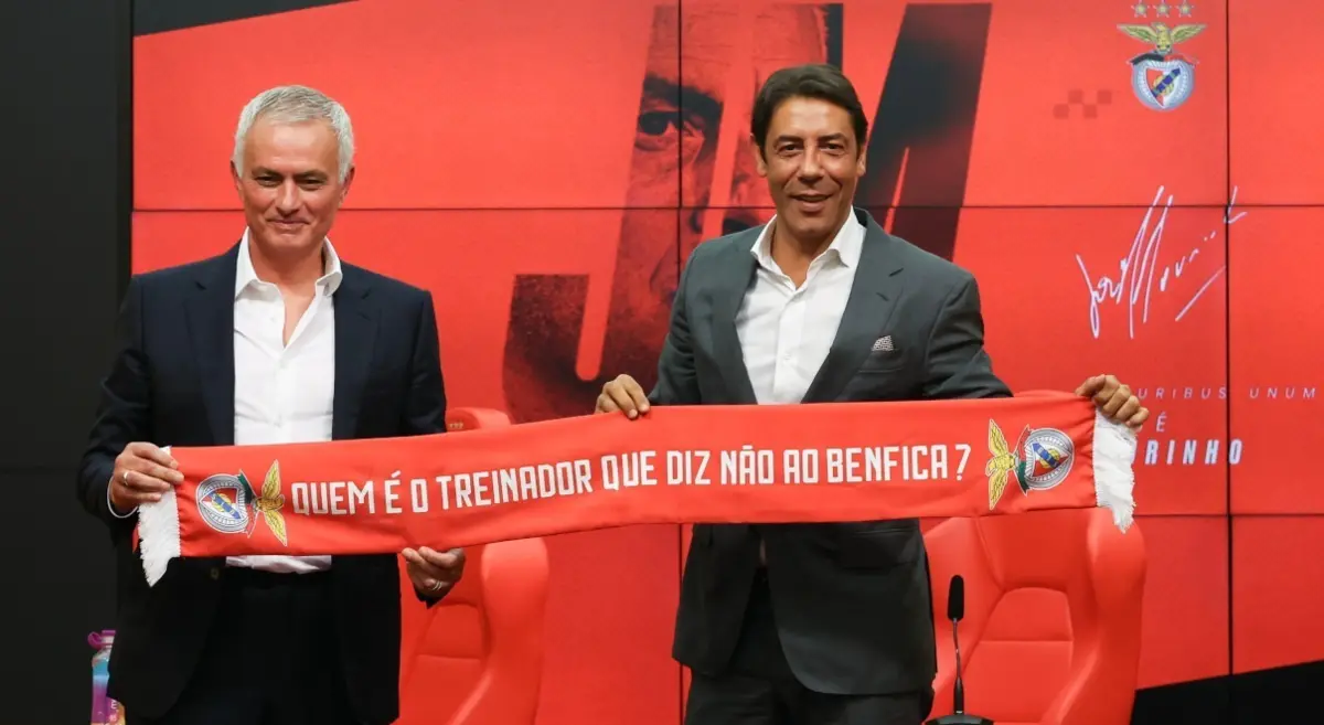 Mourinho e Rui Costa