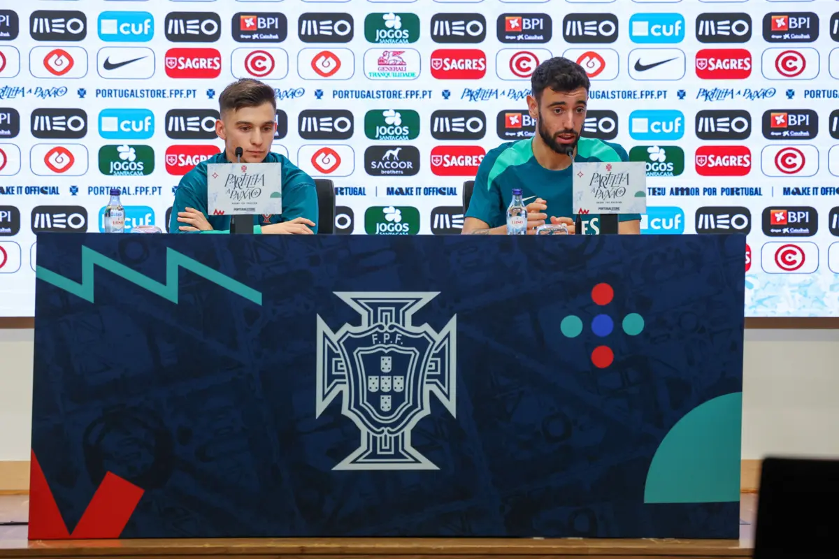 Francisco Conceição e Bruno Fernandes (créditos: Lusa)