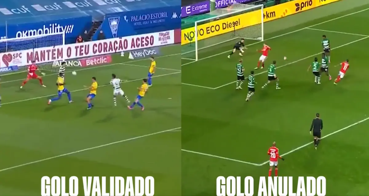 Imagem de contexto do artigo Benfica compara golo anulado em Alvalade com o de Luis Suárez contra o Estoril e faz mira à APAF