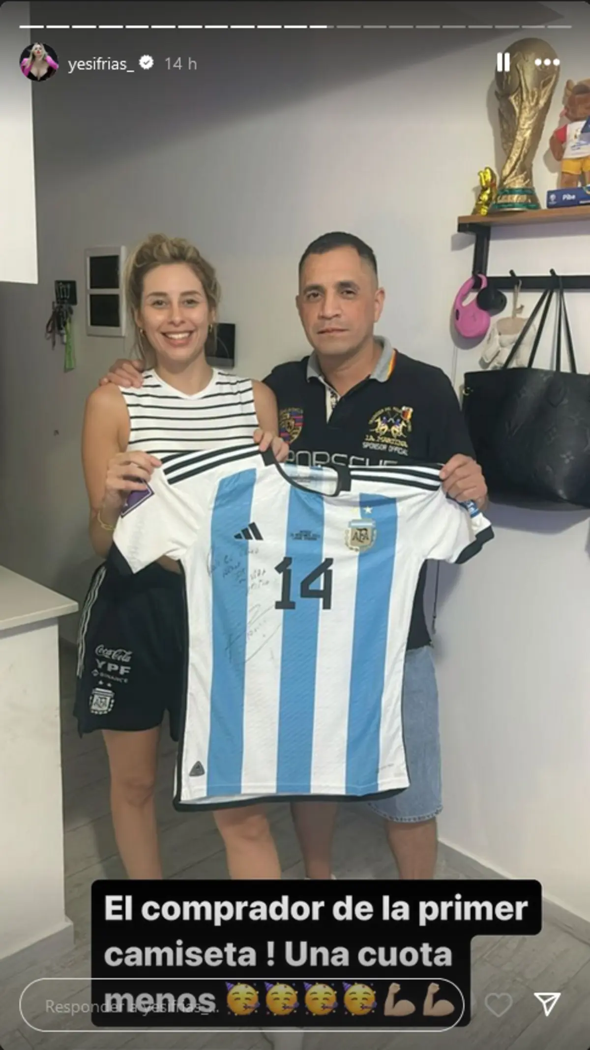 Imagem de contexto do artigo Vende medalha de campeão mundial argentino para pagar apartamento