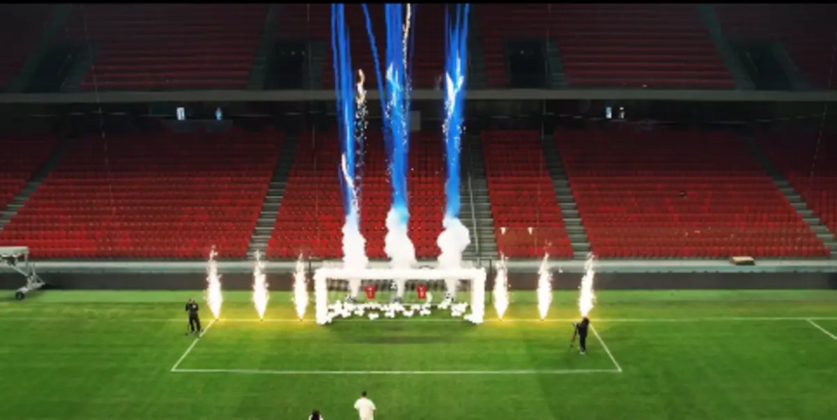 Imagem de contexto do artigo A forma insólita de internacional albanês revelar sexo do filho: "O golo da minha vida"