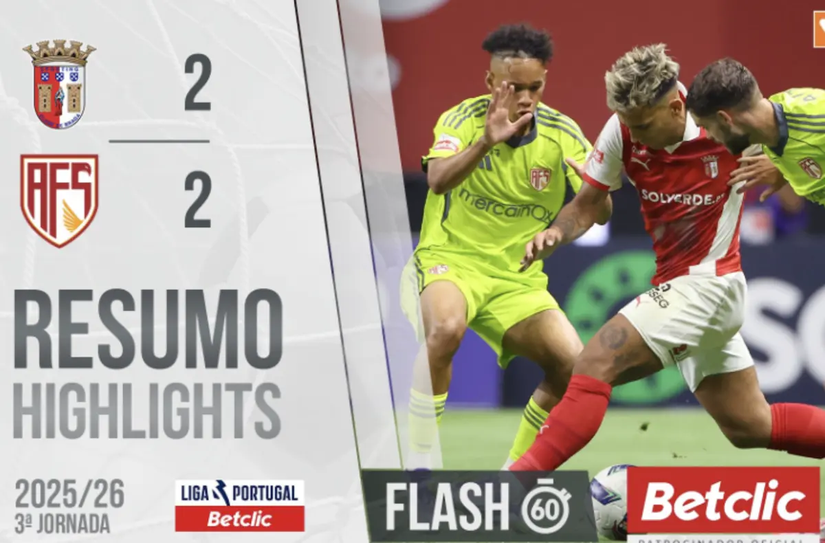 Imagem de contexto do artigo Braga empata na receção ao Aves SAD. Não perca este resumo