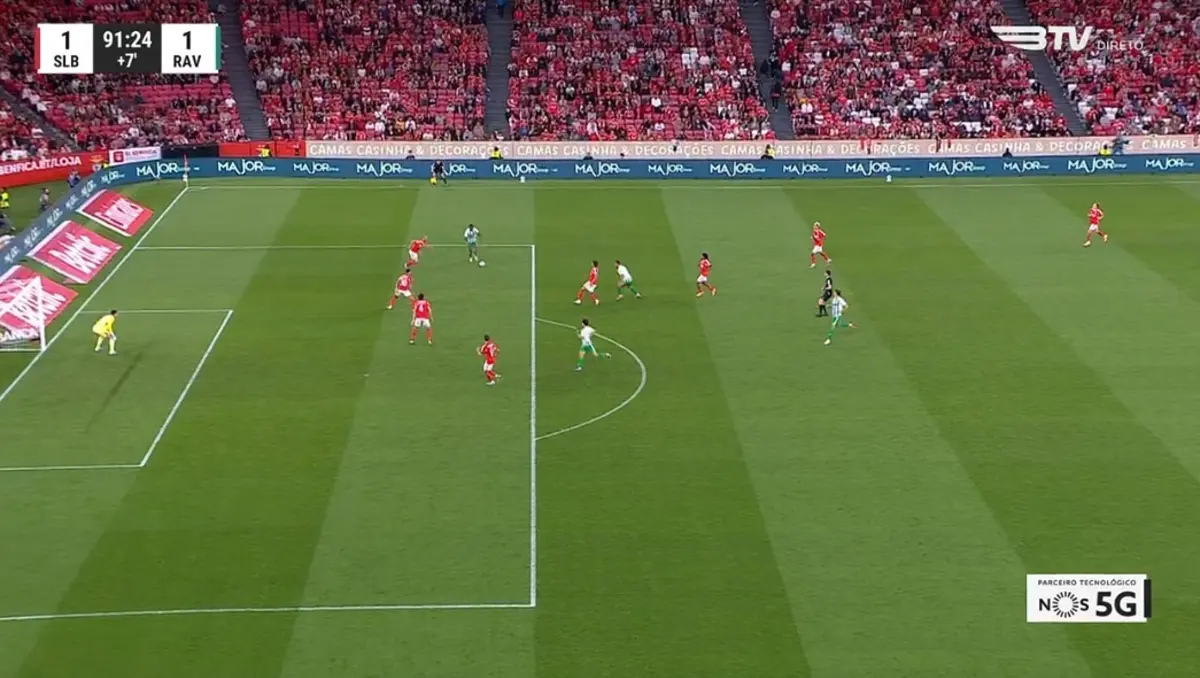 Imagem de contexto do artigo Golaço de André Luiz ditou empate no Benfica-Rio Ave. Veja aqui