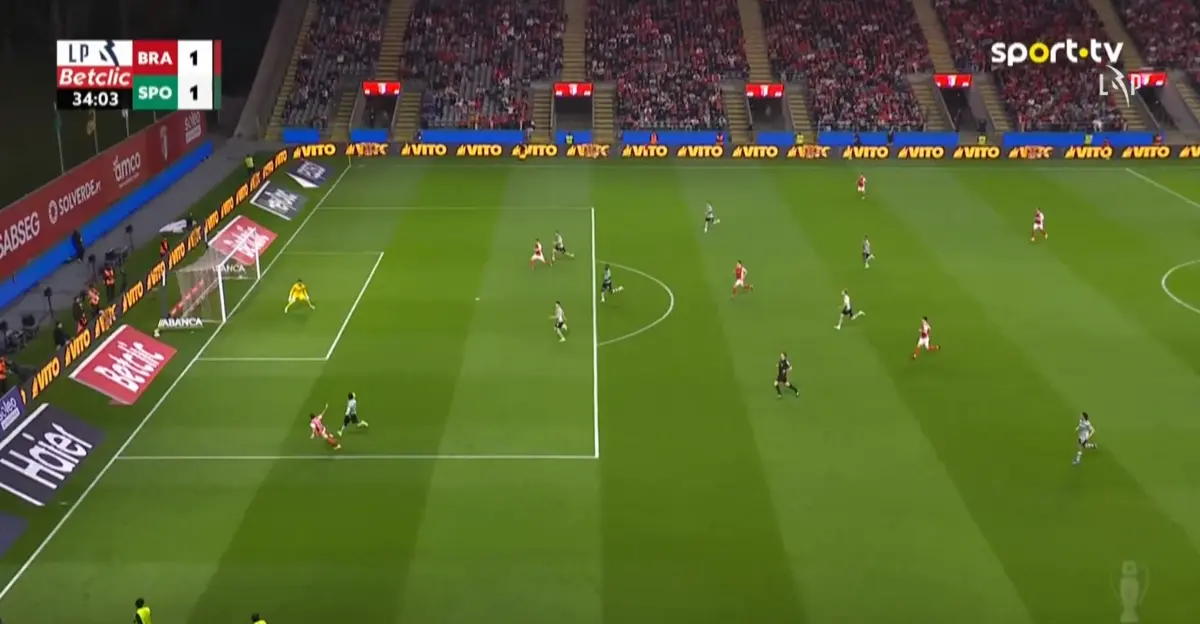 Imagem de contexto do artigo Zalazar assiste, Horta marca: o golo do empate do Braga frente ao Sporting