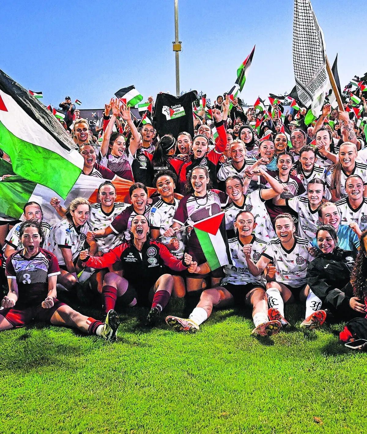 Imagem de contexto do artigo Bohemian FC, um tradicional clube de Dublin que joga por Gaza e pelos refugiados