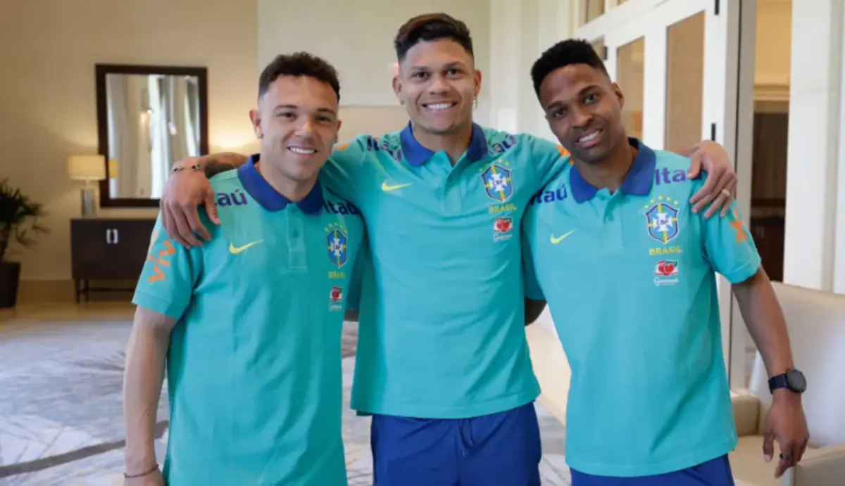 Pepê, Evanilson e Wendel (Créditos: CBF)