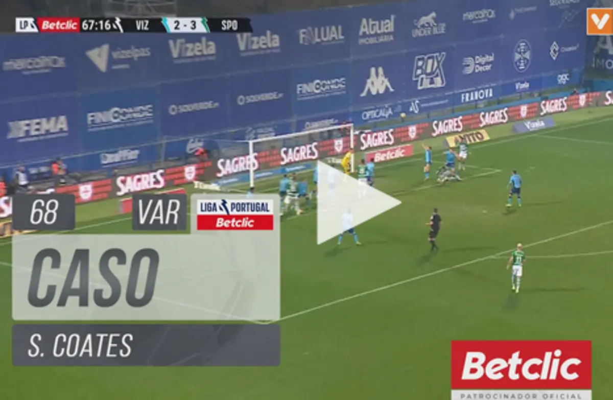 Imagem de contexto do artigo Tribunal O JOGO | Penálti por assinalar por falta de Busnic sobre Coates?