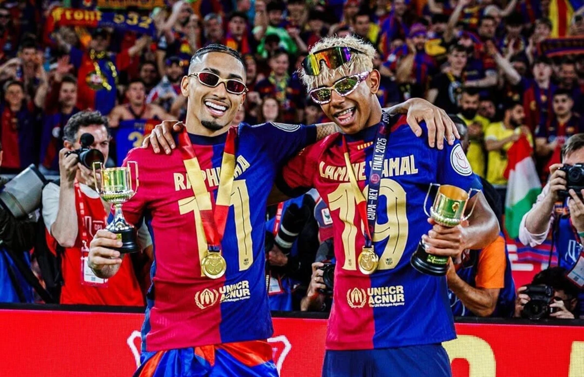 Raphinha e Yamal (créditos: Instagram)