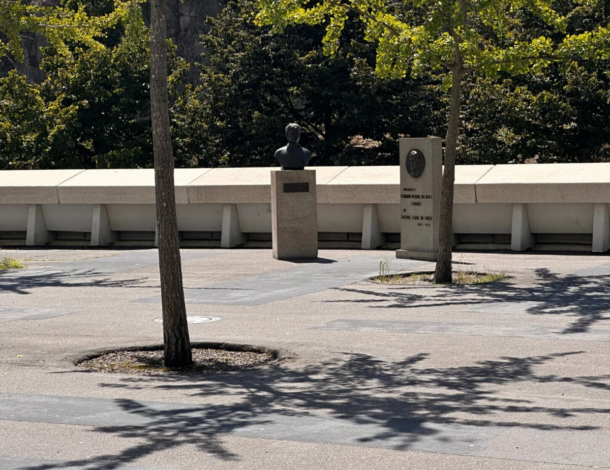 Imagem de contexto do artigo Bustos de Pavão e Rui Filipe colocados na Praça do Dragão