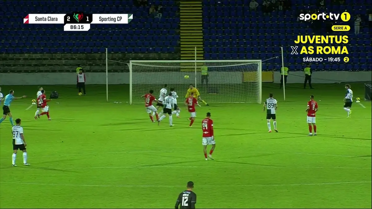 Imagem de contexto do artigo Santa Clara-Sporting: Gabriel Silva faz a reviravolta nos minutos finais. Ora veja