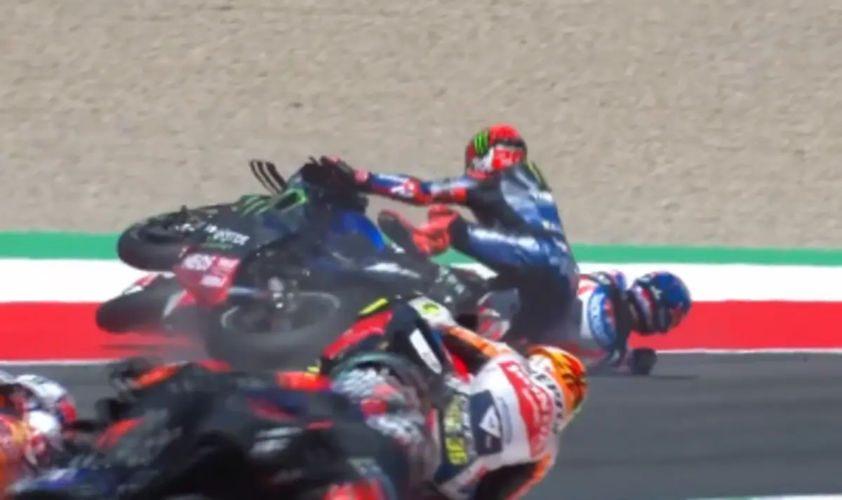 Imagem de contexto do artigo Miguel Oliveira cai e abandona corrida sprint do GP Itália: veja o vídeo