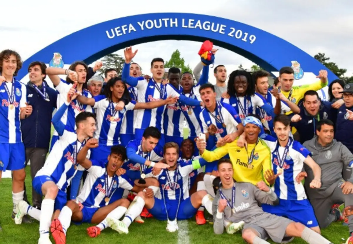 FC Porto festeja conquista da Youth League, em 2019 (créditos: FC Porto)