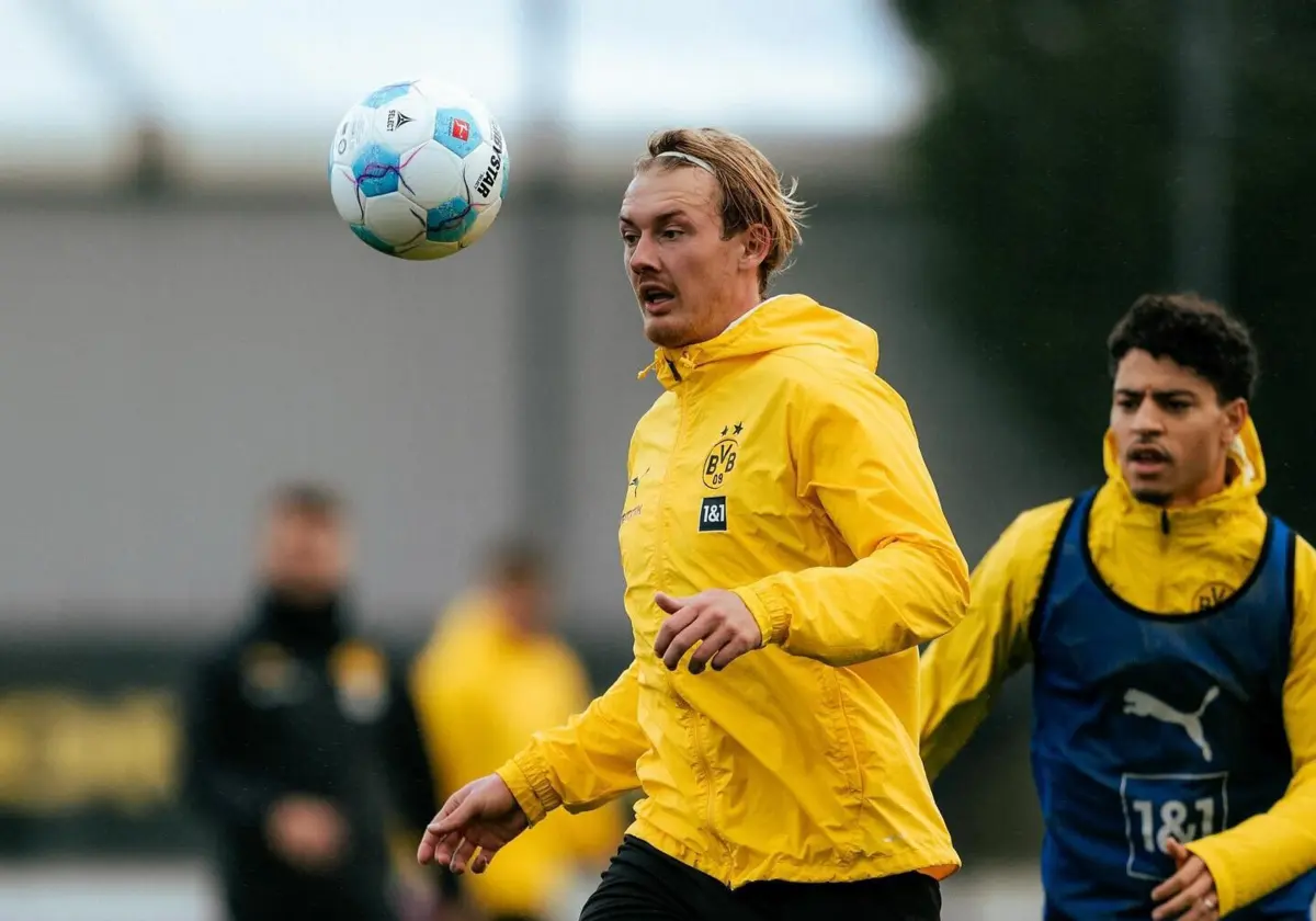 Brandt em treino (créditos: Dortmund)