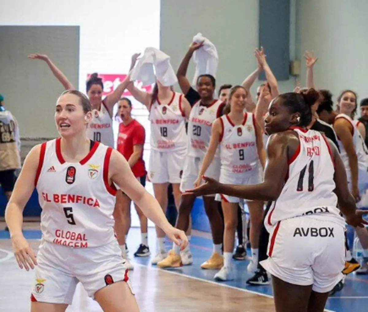 Festa encarnada (créditos: Benfica)