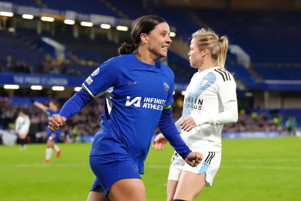Imagem de contexto do artigo Champions feminina: Chelsea goleia com hat-trick e espetáculo de Sam Kerr