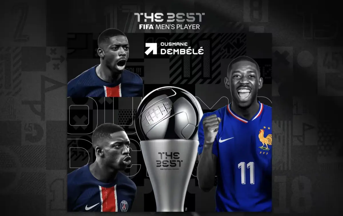 Imagem de contexto do artigo The Best: Ousmane Dembelé eleito o melhor jogador do mundo