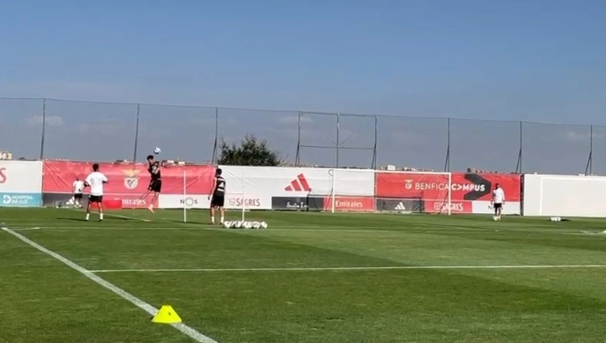 Imagem de contexto do artigo Benfica: Sudakov e Manu Silva treinam à parte. Veja o vídeo