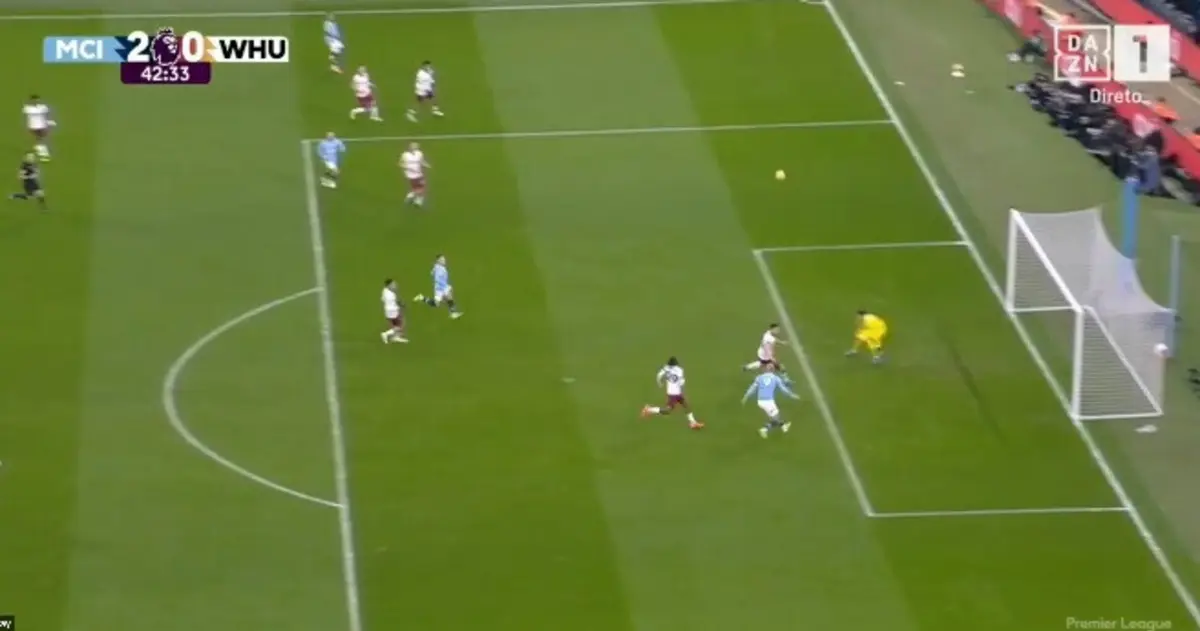 Imagem de contexto do artigo Haaland volta a marcar e aumenta vantagem do Manchester City: veja o golo