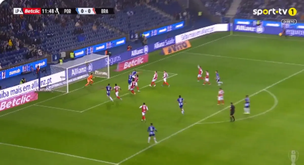 Imagem de contexto do artigo FC Porto-Braga: o golo de Fábio Cardoso que abriu o marcador