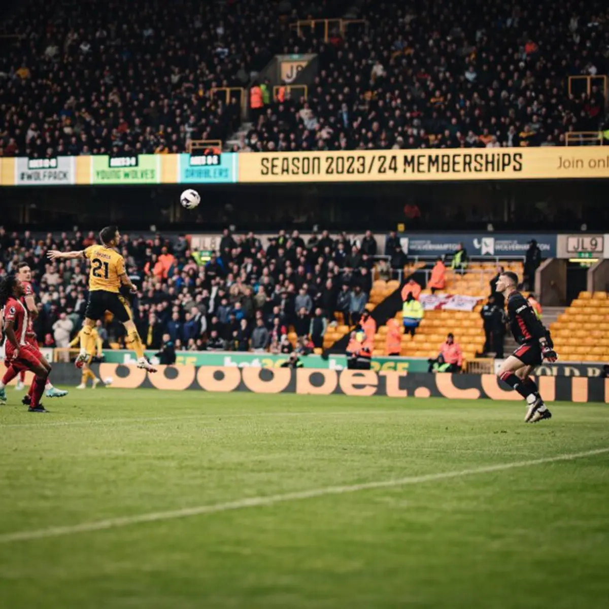 Imagem de contexto do artigo Um golo de Sarabia garantiu a vitória dos Wolves frente ao Sheffield United