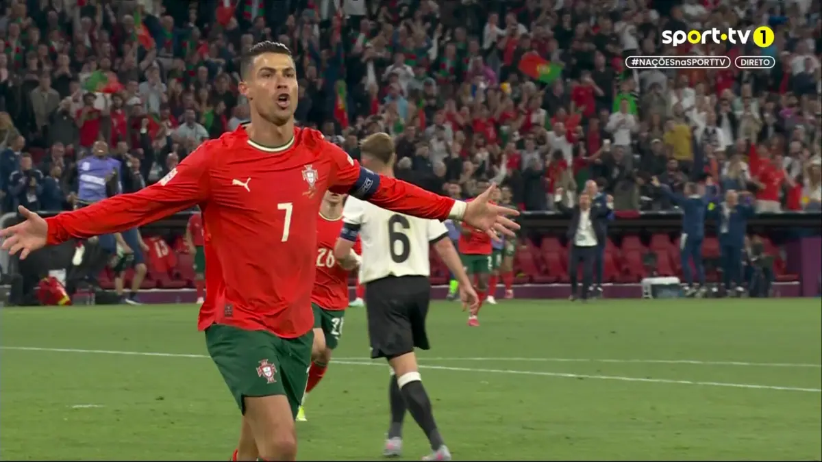 Imagem de contexto do artigo Alemanha-Portugal: Ronaldo vira o jogo após arrancada de Nuno Mendes. Veja