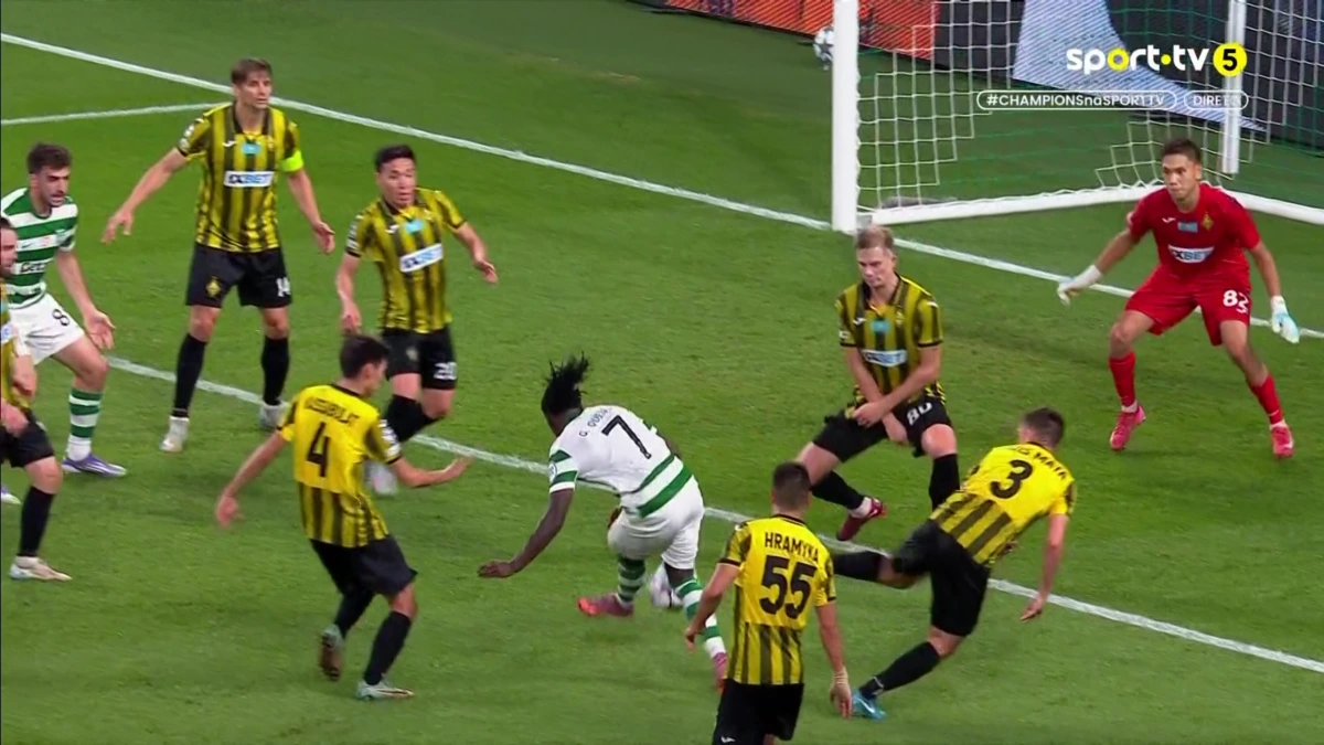 Imagem de contexto do artigo Sporting marcou três belos golos de rajada diante do Kairat Almaty. Veja aqui