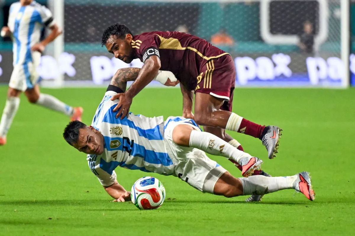 A Argentina venceu a Venezuela