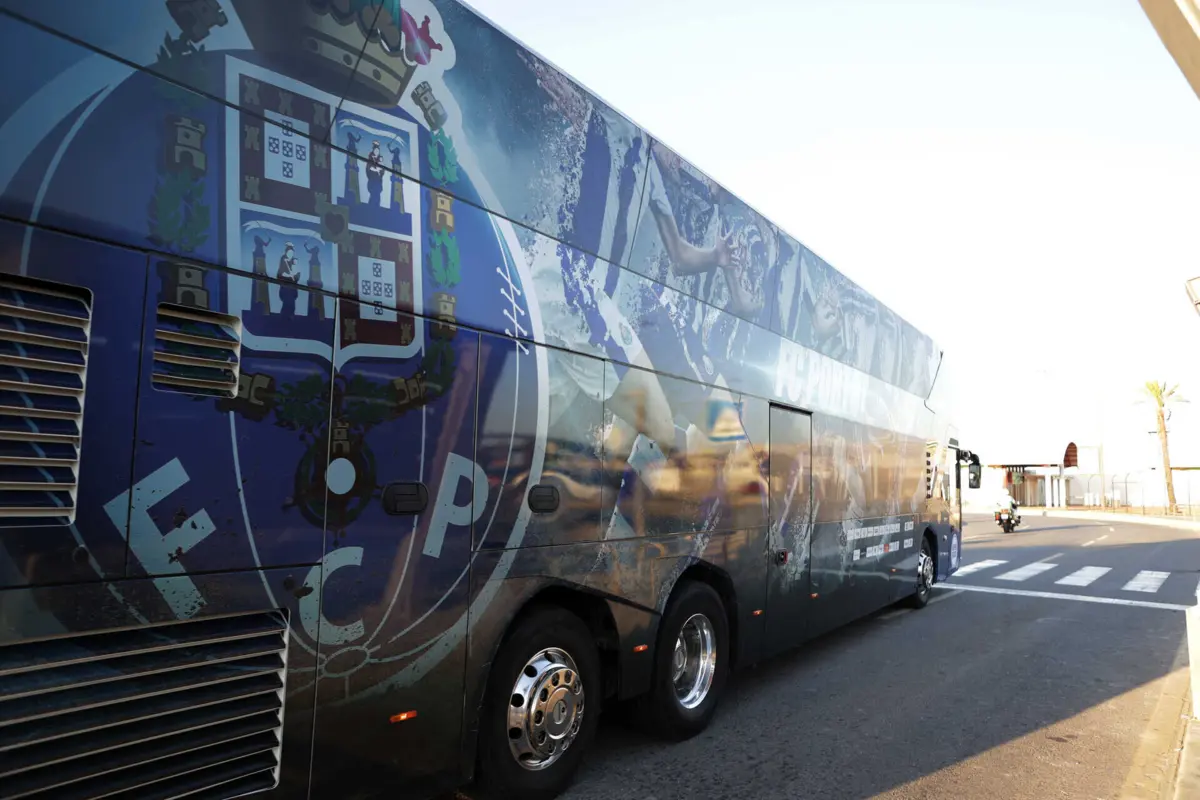 Ãutocarro do FC Porto no Algarve