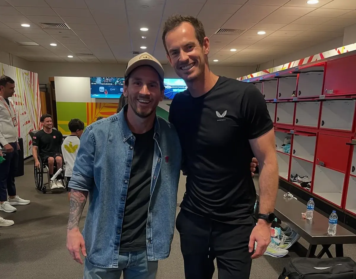 Imagem de contexto do artigo Andy Murray esteve com Messi e foi bem original na publicação no Instagram
