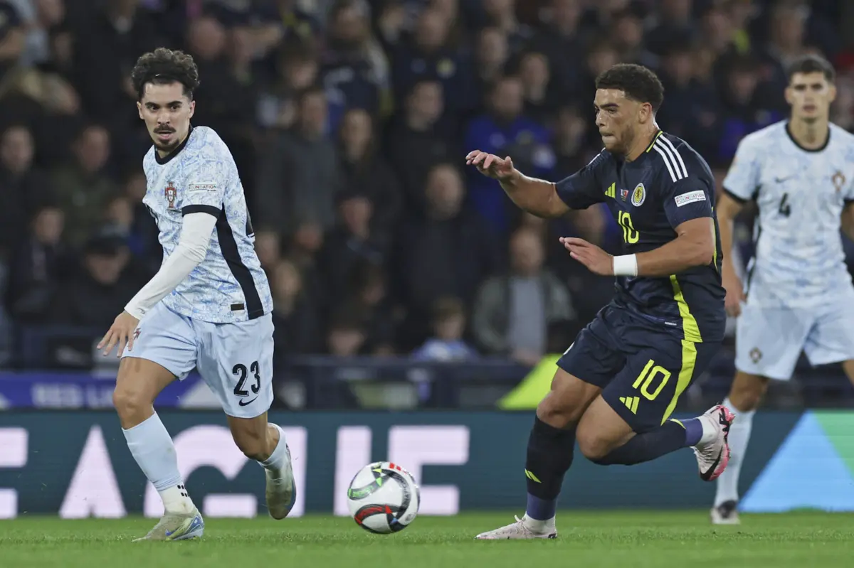 Imagem de contexto do artigo Portugal empata na Escócia e não fecha apuramento para os "quartos" da Liga das Nações