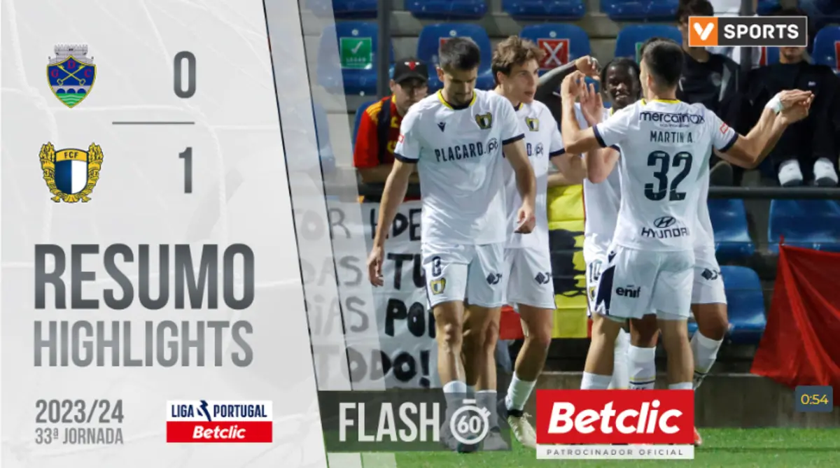 Imagem de contexto do artigo Os principais lances do jogo que carimbou a descida do Chaves