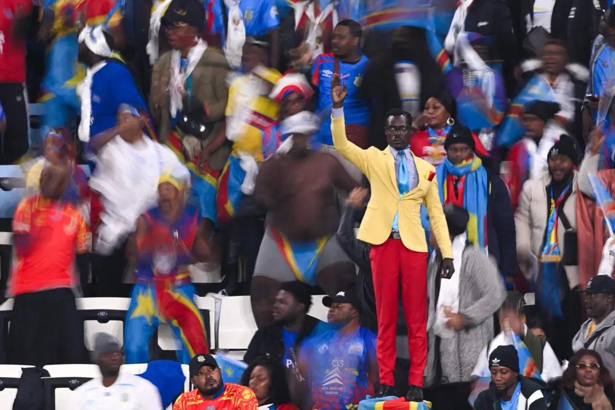 Imagem de contexto do artigo Adepto do Congo permanece estático durante os três jogos daquela seleção na CAN'2025