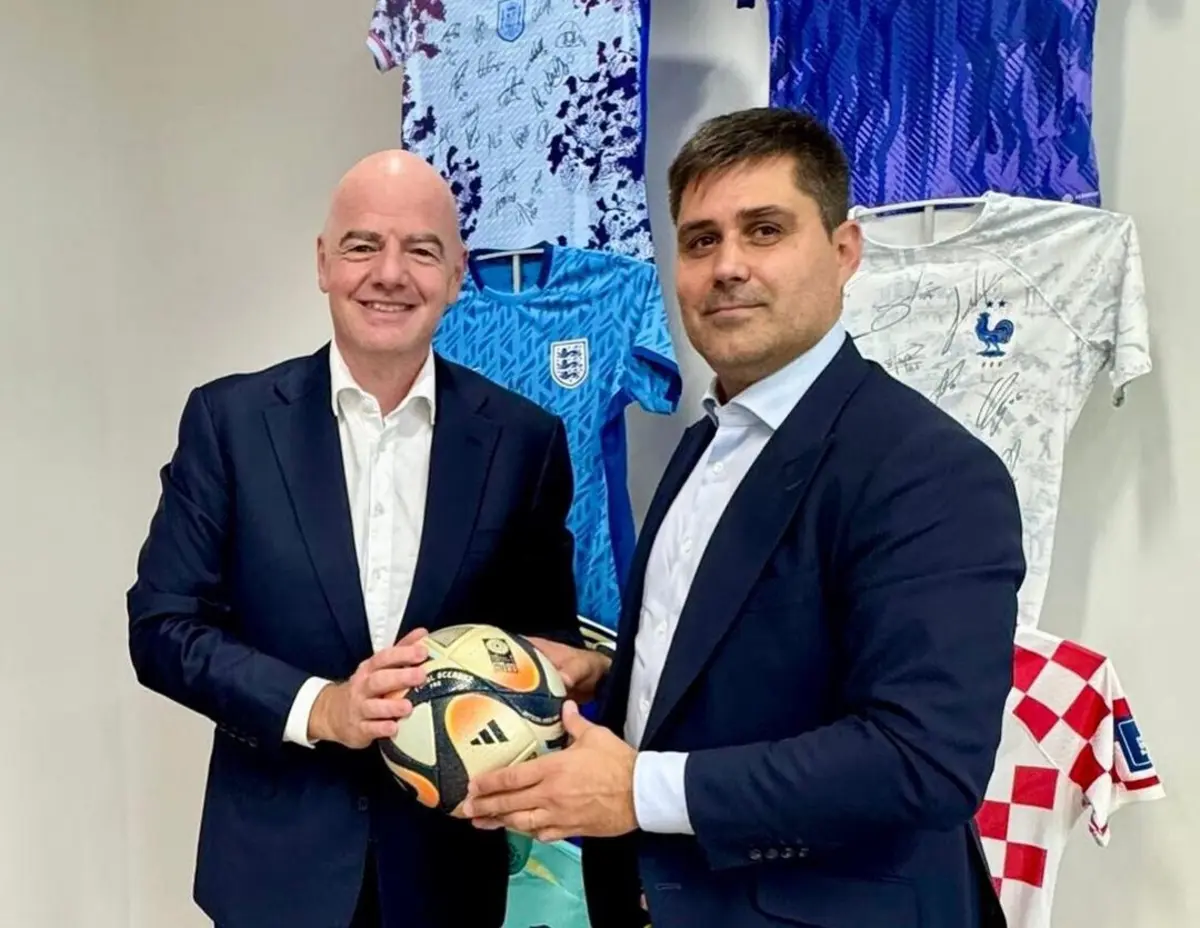 Gianni Infantino e David Aganzo
