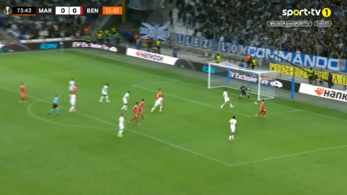Imagem de contexto do artigo Benfica testou a atenção do guarda-redes do Marselha em dose dupla