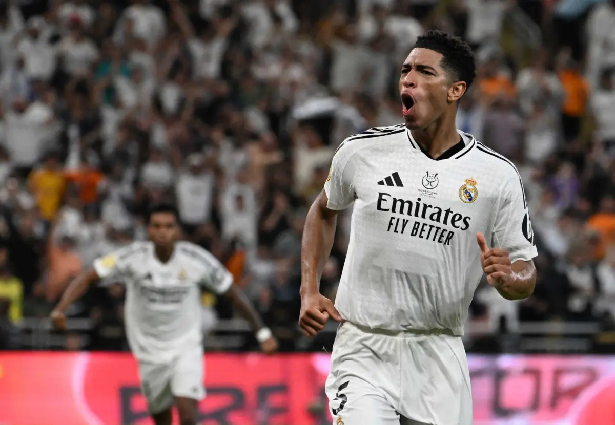 Jude Bellingham fez o primeiro golo dos merengues (créditos: EPA)