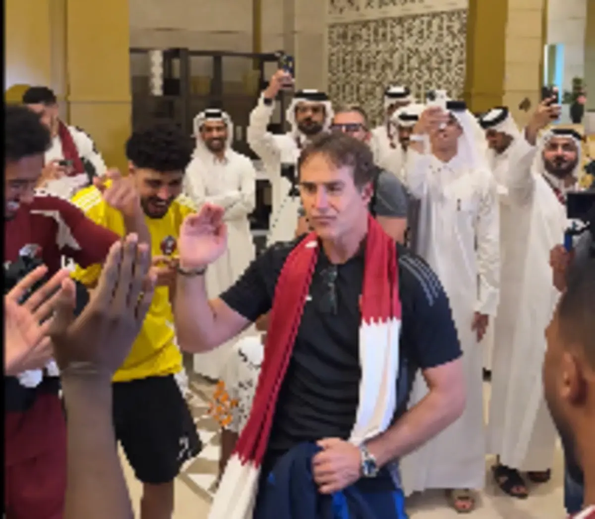 Imagem de contexto do artigo Lopetegui levou o Catar ao Mundial'2026 e festejou com esta dança. Ora veja