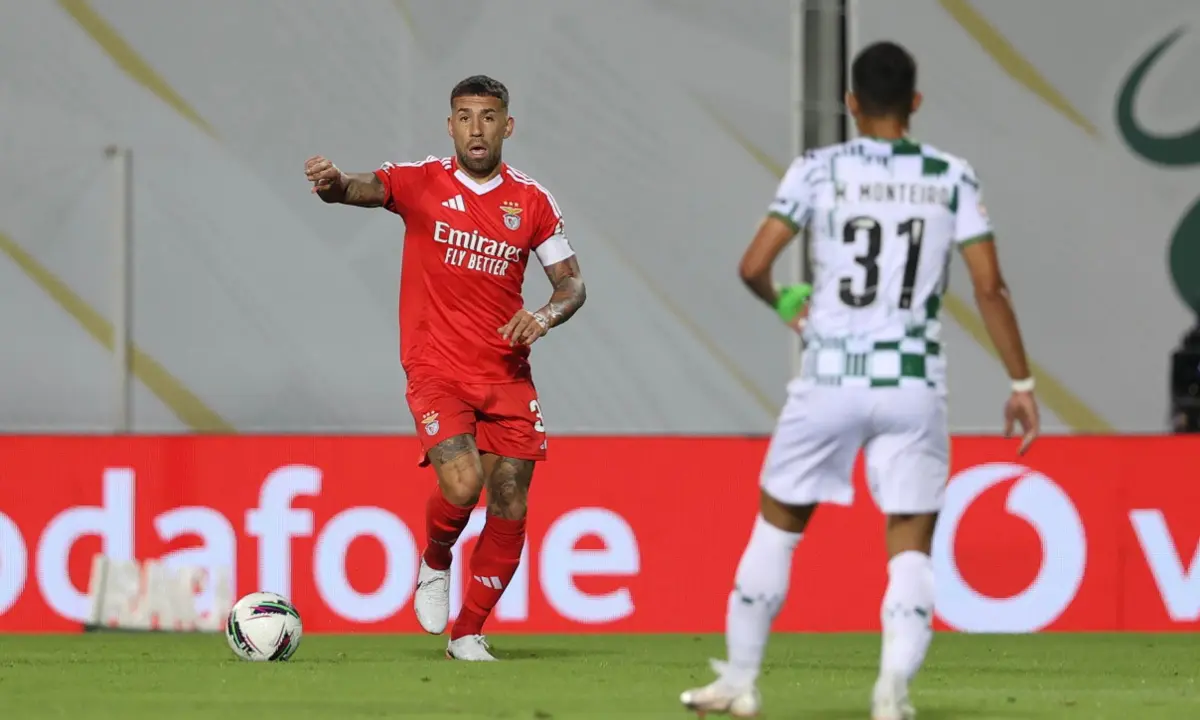 Otamendi jogou no último Moreirense-Benfica, a 30 de agosto de 2024