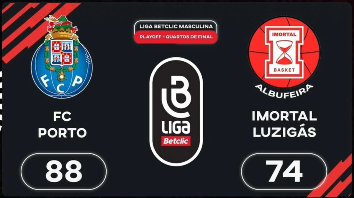 Imagem de contexto do artigo Liga Betclic Masculina: o resumo do FC Porto-Imortal