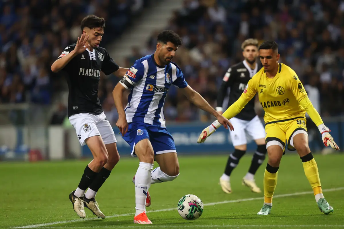 Mehdi Taremi apontou, na receção ao Boavista, o 90.º golo pelo FC Porto (Créditos: Ivan del Val/Global Imagens)