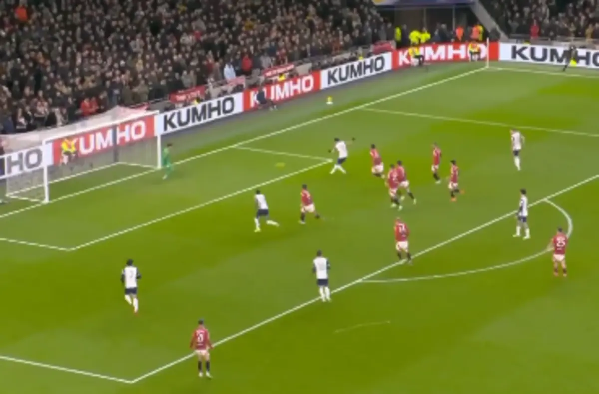 Imagem de contexto do artigo Tottenham a vencer o Manchester United e com Porro na jogada do golo