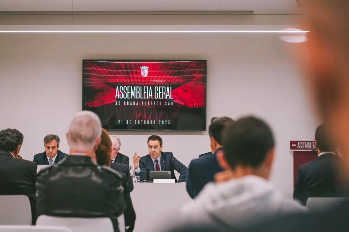 Imagem de contexto do artigo Acionistas da SAD do Braga aprovam contas de 2024/25
