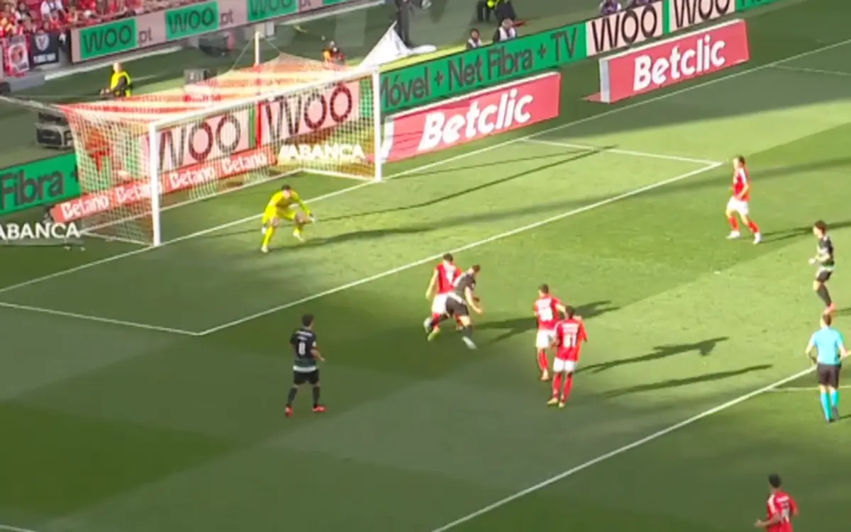 Imagem de contexto do artigo Benfica-Sporting: Pedro Gonçalves marcou, mas foi assinalada falta