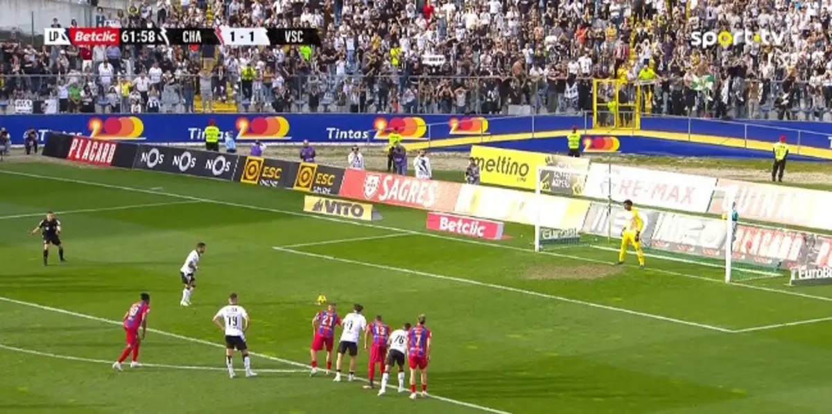 Golo de Tiago Silva (créditos: Vsports)